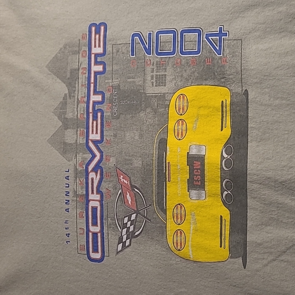 Men's long sleeve Graphic tshirt Corvette Weekend 2004 XL